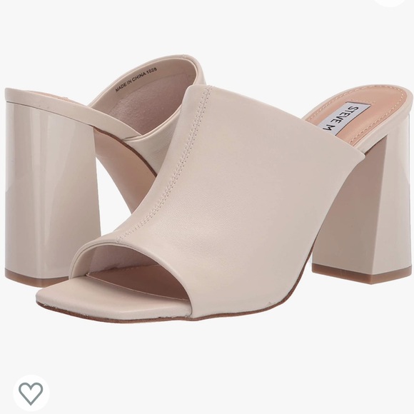 Steve Madden Tule Heeled Mule in Bone Leather - Picture 1 of 10
